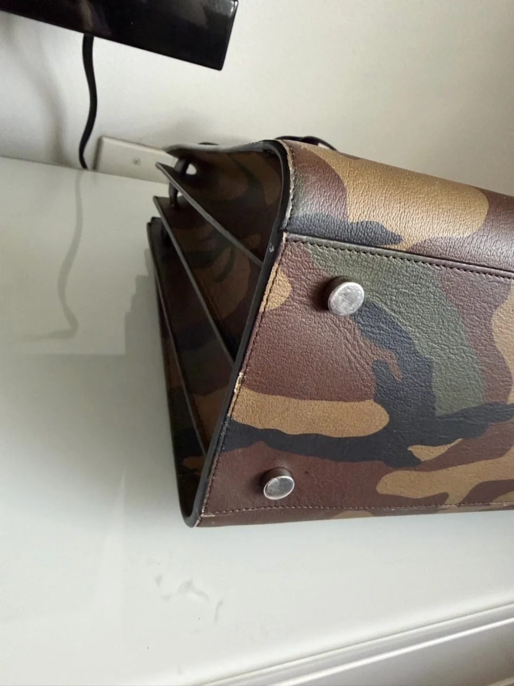 Saint Laurent Camo “Sac De Jour” Handbag - Picture 9 of 10